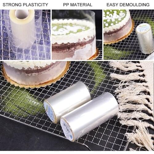 Bakeware DIY Cake Decorating Tools Kitchen Dining Bar Surrounding Edge Mousse Transparent Clear Wrapping Tape Baking Accessories