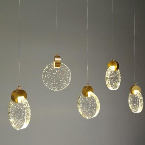 Creative pendant lights crystal hanging lamp diamond pendant lamp avizeler ventilador de techo lamparas de techo