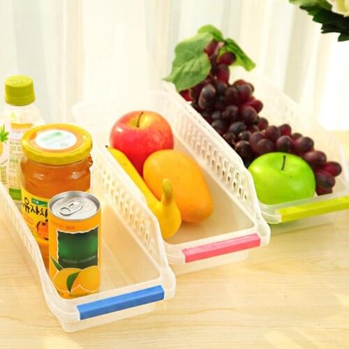 Kitchen Hollow Drawer Storage Box Refrigerator Food Storage Case Household Storage Holder Rack Home Organizer Basket Container