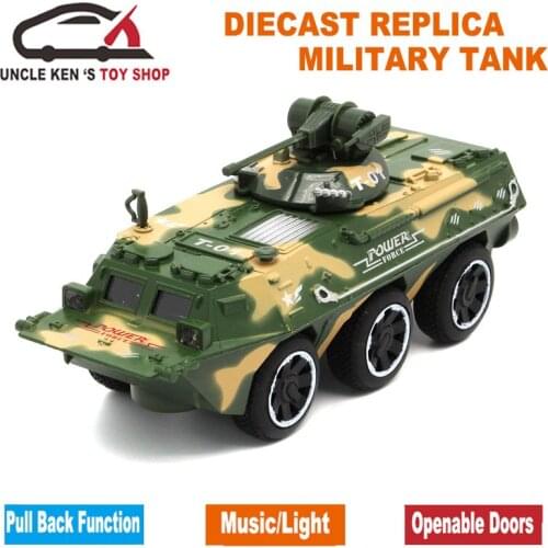 17cm Diecast Armoured Personnel Carrier Metal Model Toys With Gift Box/Functions For Boys As Present