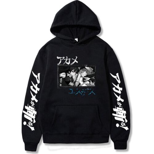 2021 Fashion Branded Mens Clothing Anime Akame Ga Kill Print Hoodie Sweatshirts Men/Women Casual Pullover Harajuku Hoodies Top