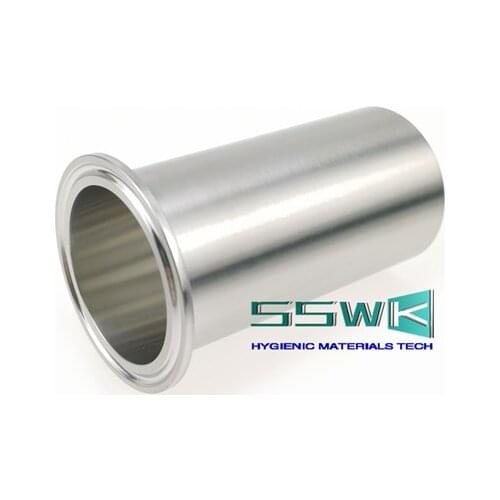 1.5" 2" Sanitary Pipe Weld Ferrule Tri Clamp Length 100mm Stainless Steel SS304