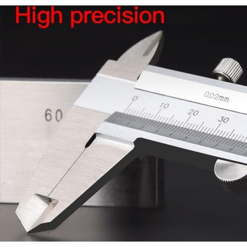 High precision Vernier Caliper 150 200 300 500mm Stainless Steel Laser Scale Vernier Measurement Tool Digital Ruler Micrometer