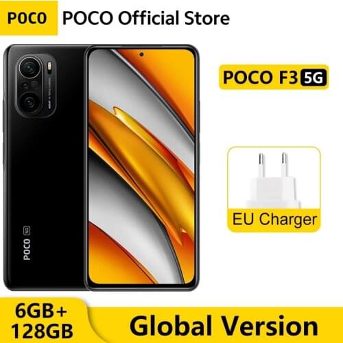 Global Version POCO F3 5G Smartphone 6GB 128GB Snapdragon 870 Octa Core 6.67" 120Hz E4 AMOLED Display Dolby Atmos Dual speakers