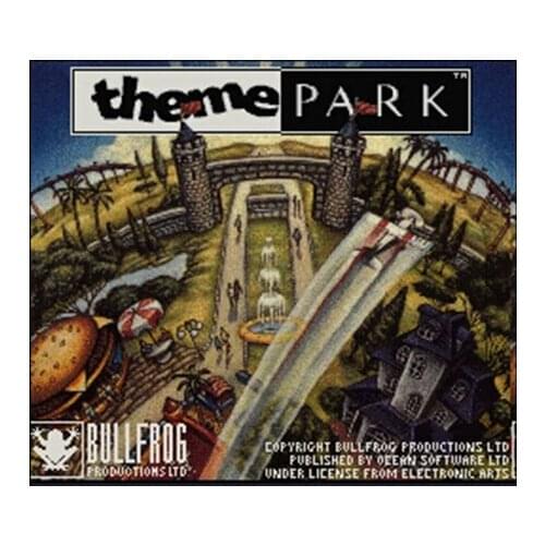 Theme Park NTSC Version 16 Bit 46 Pin Big Gray Game Card For USA Game Players