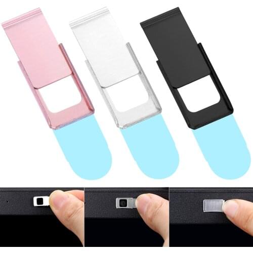 Ultra Thin Metal Webcam Cover Slider Shutter Privacy Protection Camera Sticker Universal For Laptop Smartphone Computer Webcam
