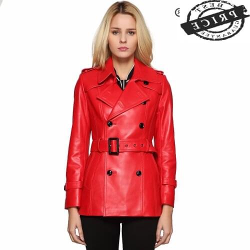 Genuine Leather Montone Jacket Women Short Slim Fit 100% Real Natural Sheepskin Coat Female Vintage Outwear Hiver 1aA1aa2