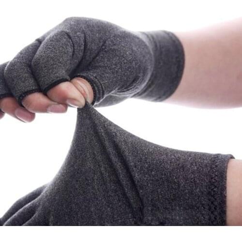 1 Pair Compression Arthritis Gloves Wrist Support Cotton Joint Pain Relief Hand Brace Women Men Fingers Therapy Wristband