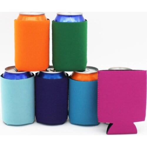 25 Pieces Multi Colors Anniversary Party Decor Custom Neoprene Can Cooler Wedding Gifts Foldable Stubby Holders Drink Insulators