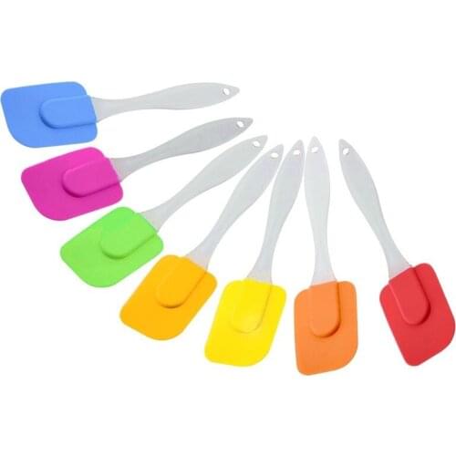 3Pcs Color mixing Silicone Cake Scraper Multi purpose Scraper Spatula Utensil Cooking Baking High Temperature Resistance Kitchen