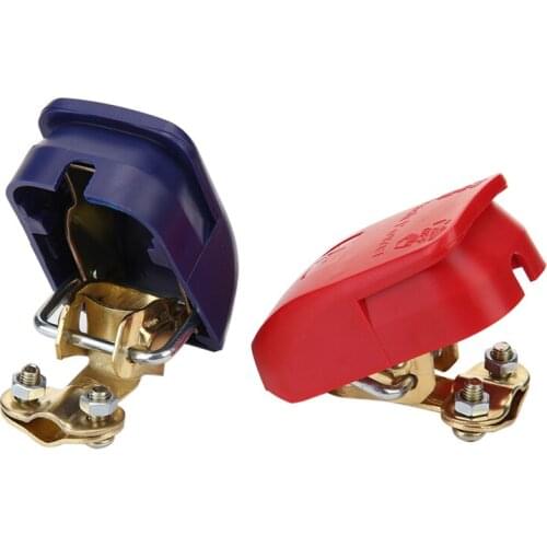 Car Accessories Universal 1 Pair 12V Quick Release Battery Terminals Clamps for Car Caravan Boat Motorcycle Car-styling