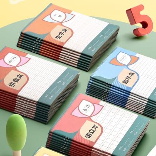 Notebook Workbook 5pcs / Set Chinese Childrens Learning Tian Ziben Writing Back To School Picture Book Learning To Remember The