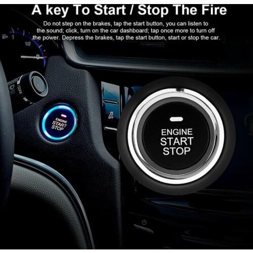 Car PKE Keyless Entry Engine Start Stop Auto Remote Push Button Alarm System