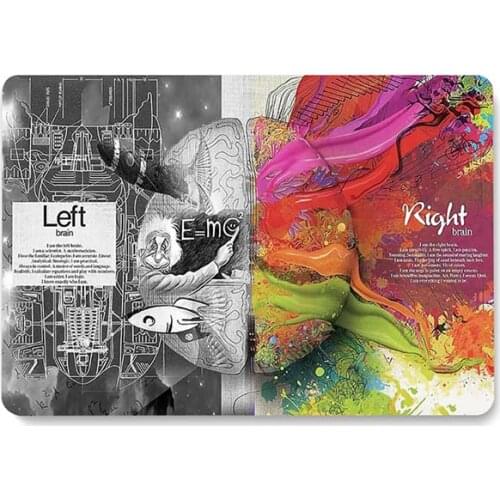 The Left and Right Brain Pattern Series Laptop Case For MacBook Pro Retina Air 12 13.3 15 inch New Pro 16 Cover Shell