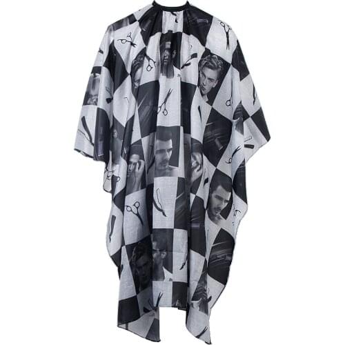 Fashion Portable Waterproof Professional Salon Cape with Snap Closure Hair Salon Cutting Cape Barber Hairdressing Cape