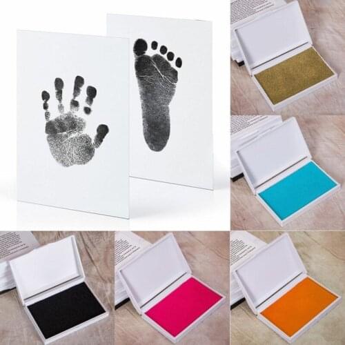 Fashion Hot Footprint Makers Baby Paw Print Pad Foot print Photo Frame Touch Ink Pad Baby Items Souvenir Gift