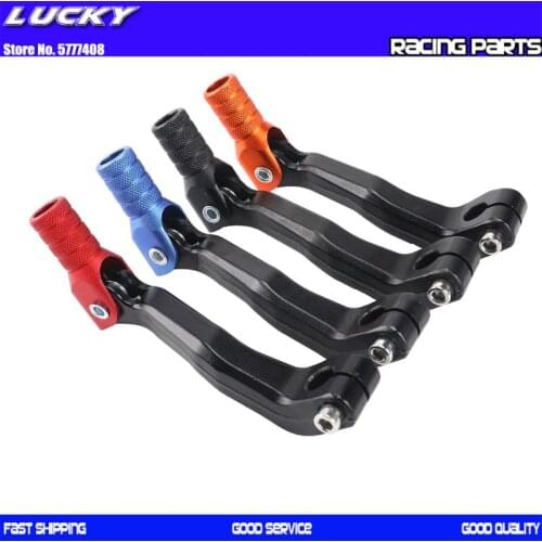 Motorcycle Short Forged Aluminum Gear Lever Engine Dirt Bike For CHINESE 70 90 110 125 140 150 160 190 200 250 450 ATV Quad