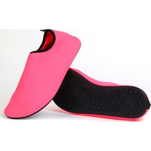 Men/Woman Barefoot Skin Sock Shoes Beach Pool GYM Aqua Water Socks Beach Swim Slipper On Surf leren strand slippers voor vrouwen