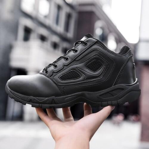 Outdoor Men Hiking Shoes Waterproof Breathable Tactical Combat Army Boots Desert Training Sneakers Anti-Slip Trekking Shoes