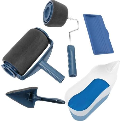 5PCS Paint Runner Pro Roller Brush Tools Set Flocked Edger Office Room Wall Painting Roller Paint Brush for Wall Dropshipping