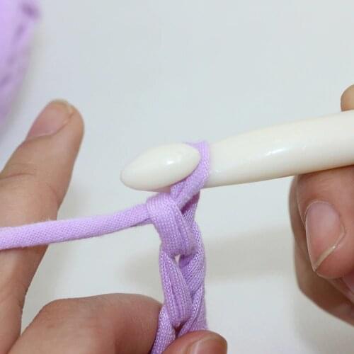 2Pcs/Set 10mm/12mm Pure White Plastic Handle Crochet Hook Knitting Needles Thick Head Tools DIY Crafts Accessories