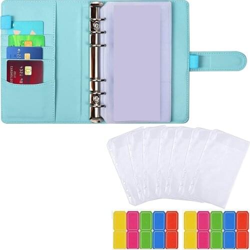 A6 Budget Binder with Zipper Envelopes-Money Organizer for Cash with 20 Cash Envelopes for Budgeting, Cash Binder