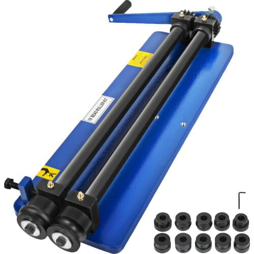 Heavy Duty Rotary Swaging Machine Bead Roller 460mm 18" 1.2mm 6 Roll Sets Rolling Machine Roller for Workshop DIY Tools