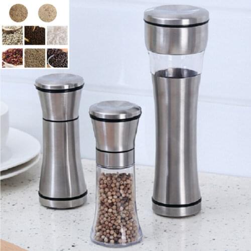 US Manual Salt Pepper Mill Grinder Stainless Steel Cooking Grinding Tool 3 Style
