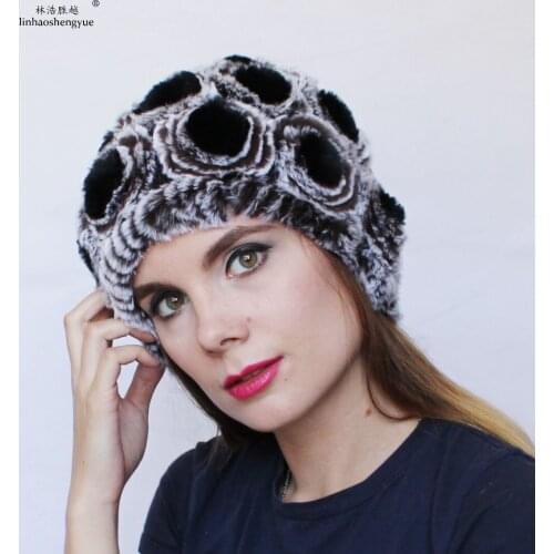 Free Shopping Real Fur Cap Hat Women Winter