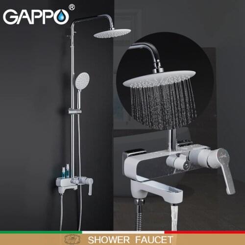 GAPPO shower faucets bathroom shower faucet bath shower set mixer bathroom waterfall rain shower panel bath mixer