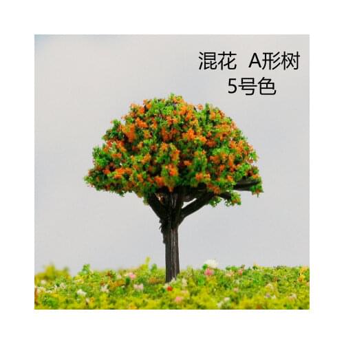 Wiking 50mm Building model making material landscape tree diy Christmas tree sand table model of mixed flowers 100pcs