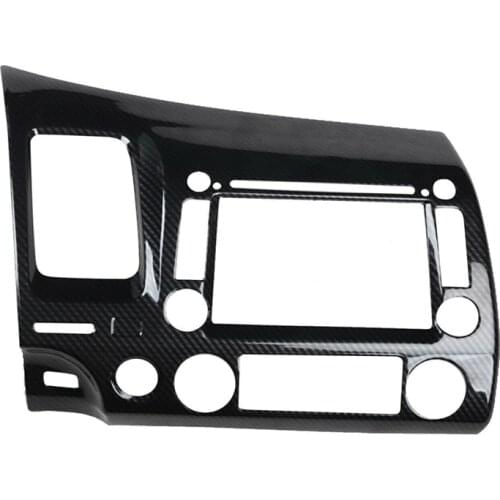 For Honda Civic 2006-2011 Carbon Fiber Style Interior Central Control Panel Trim