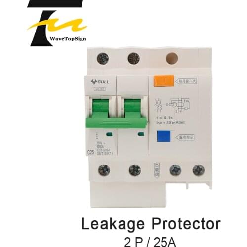 Leakage Protector 2P Miniature Circuit Breaker Air Switch Home Air Switch use for co2 laser engraving and cutting machine