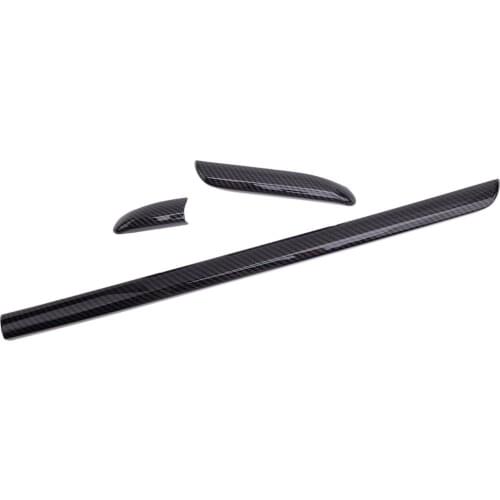 1Set Car Plastic LHD Center Console Dashboard Panel Trim Strip Carbon Fiber Style Fit for Audi A3 8V S3 2013 2014 2015 2016 2017