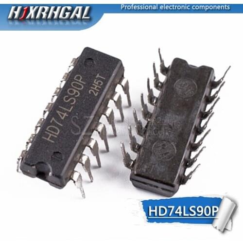1PCS HD74LS90P DIP14 HD74LS90 DIP SN74LS90N 74LS90 SN74LS90 74LS90N new and original IC HJXRHGAL