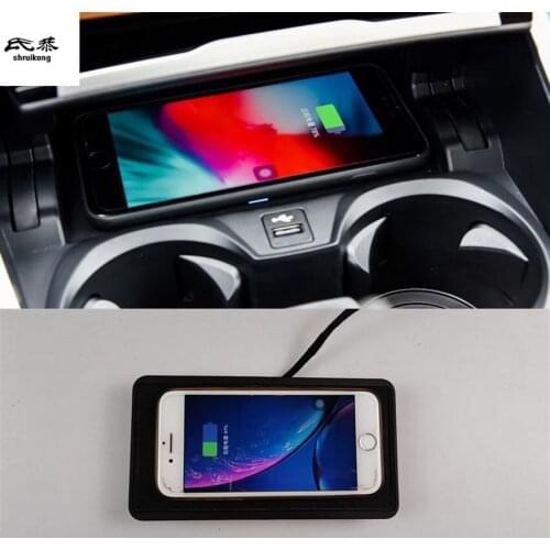 10W QI wireless charging phone charger fast charging plate panel phone holder For 2019 2020 BMW G20 325 330