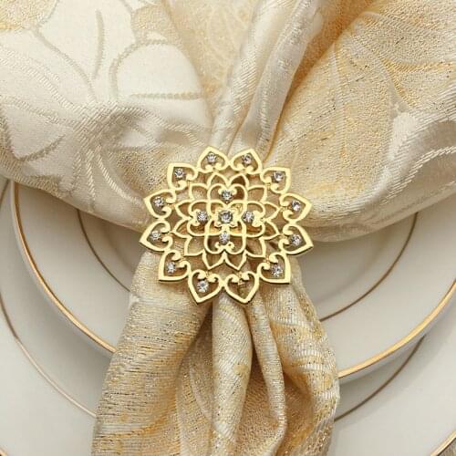 12/pcs Upscale Western Restaurant Hotel Tableware napkin buckle napkin ring napkin ring