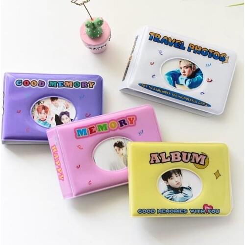 36Pocket Korea INS Photocards Storage Book 3inch Hollow Photo Collect Card Holder Mini Kpop idol Postcard Bank School Stationery