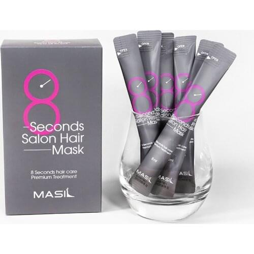 8 Seconds Salon Keratin Hair Mask Hair Care Premium Treatment Repairing Dry Damaged Hair Korean Hair Supple Hydration Cream 8ml