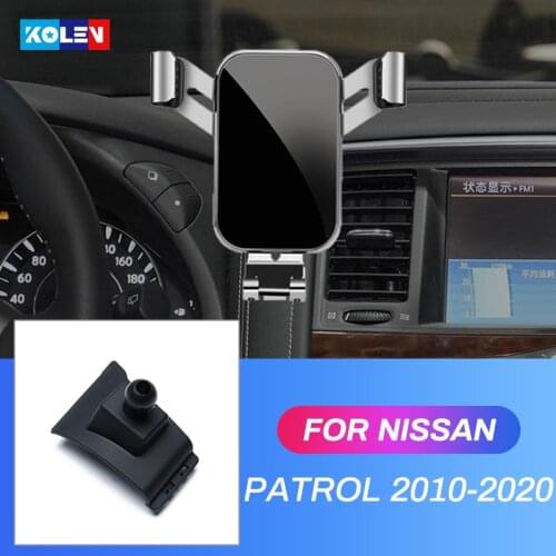 Car Mobile Phone Holder For Nissan Patrol Y62 Armada 2010 2011 2012 2013-2020 Gravity Stand Air Vent Special Navigation Bracket