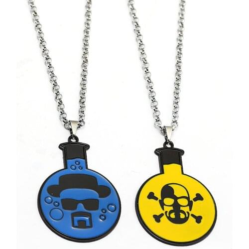 Breaking Bad Necklace Br Ba Skull Heisenberg Pendant & Necklaces Skeleton Necklaces For Women Men Jewelry Accessories