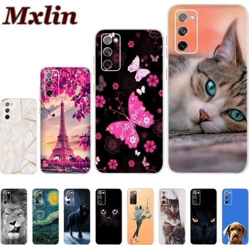 For Samsung Galaxy S20 FE 5G Case Cute Cartoon Cat Slim Back Cover Coque for Samsung S20 Fan Edition S20Lite S 20 FE Phone Cases