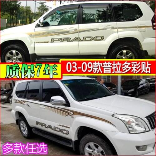 Body Exterior Decoration Car Sticker Letter Color Sticker For Toyota Prado 2003-2009