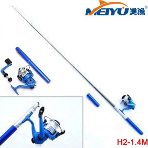 EMMROD Spinning wheel set 1.4 m fishing rod pen portable fishing rod sea bream throwing H2 Free Shipping