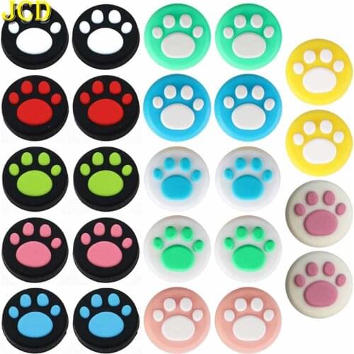 JCD 2PCS Joystick Cover Thumb Stick Cap For Nintend Switch NS Joycon Joy-Con Controller Cat Paw Claw Silicone Thumbstick Case