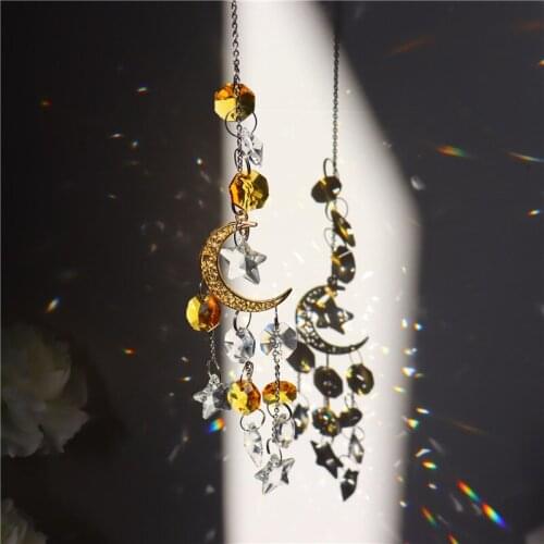 Window Beautiful Hanging Ornament Crystal Prism Suncatcher Crystal Pendant For Indoor Garden GQ