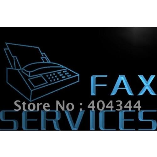 LB149- OPEN Fax Services Ads Ad Display Light Sign home decor crafts