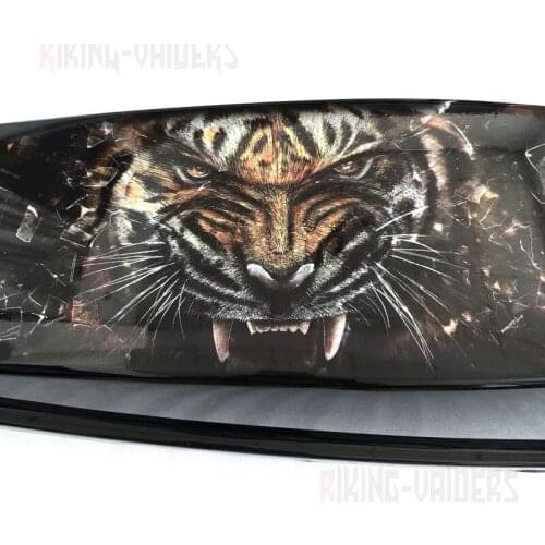 Tiger Stickers Saddlebag Cover Decals For Harley Touring Road King Electra Glide Ultra Limited Street Glide Road Glide 2014 up