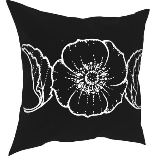 Triple Goddess Flower Throw Pillow Cover Polyester Cushions for Sofa Triple Moon 45*45cm Pillowcover Home Decor