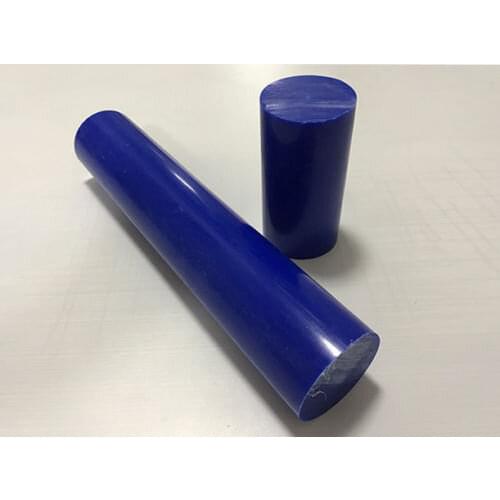 100mm Length POM Nylon Rods Sticks Cylinder Polyoxymethylene Rod Stick 10mm-50mm Outside Diameter Blue High Quality